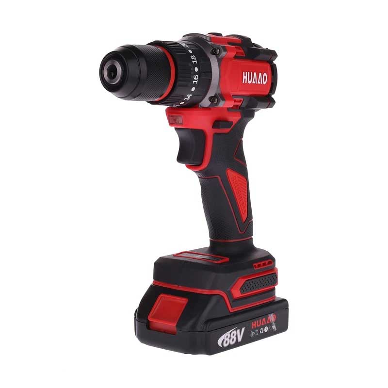 دریل چکشی شارژی براشلس 88 ولت هوآوو کد 100221